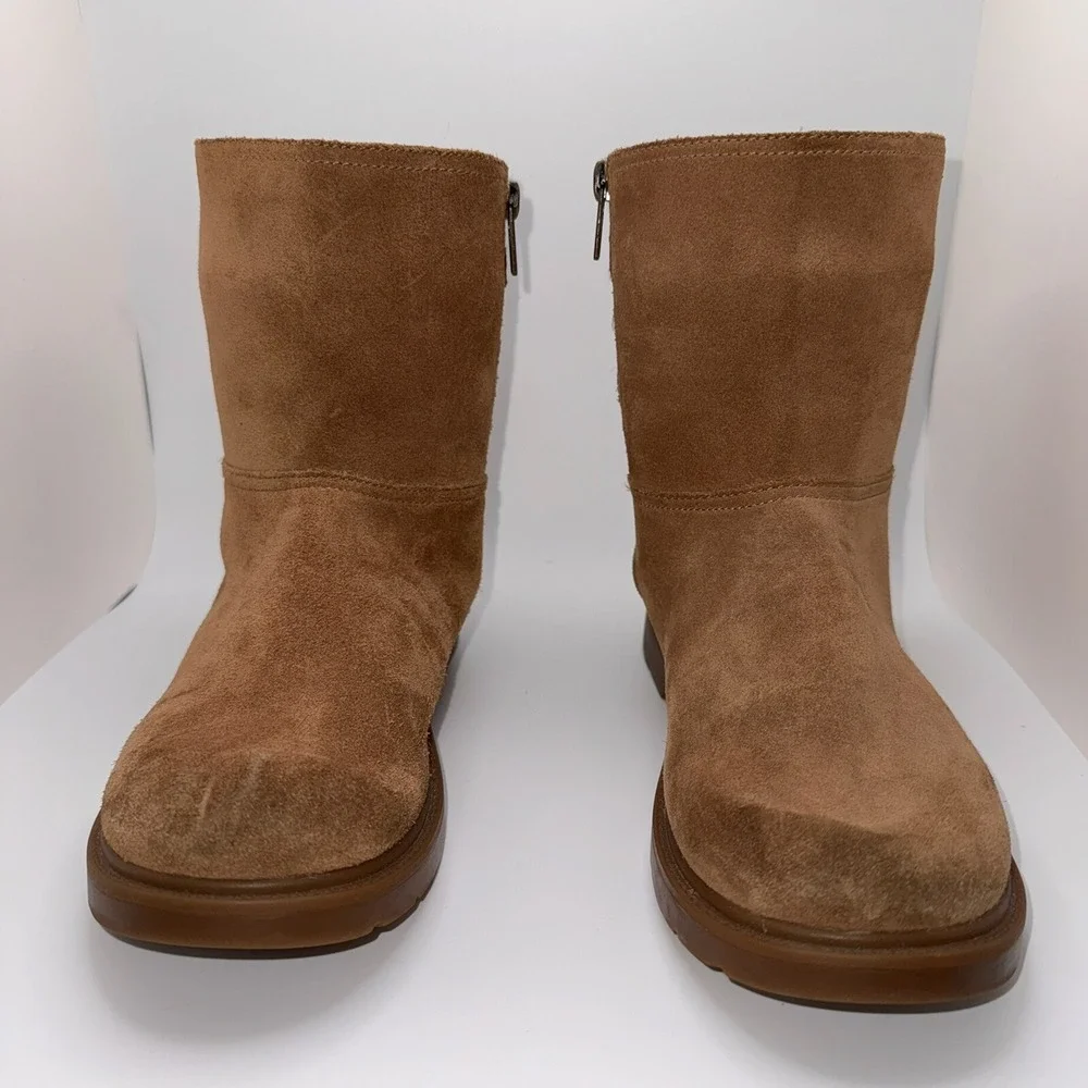 UGG Bailey Bow Boots Kids‎ 5 Tall Chestnut Suede Tillee Star Ribbon Warm Sherpa
